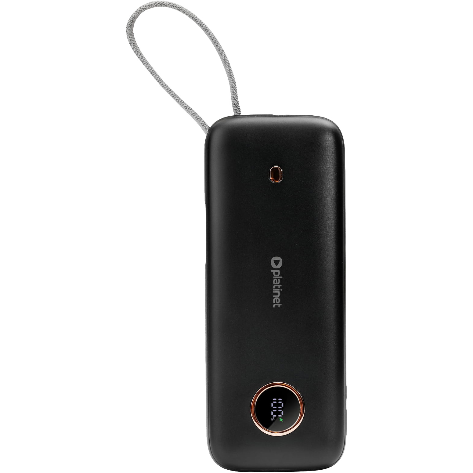 Повербанк PLATINET Powerbank w/Type-C cable, QC, PD 70W 20000mAh Black (PMPB2070)