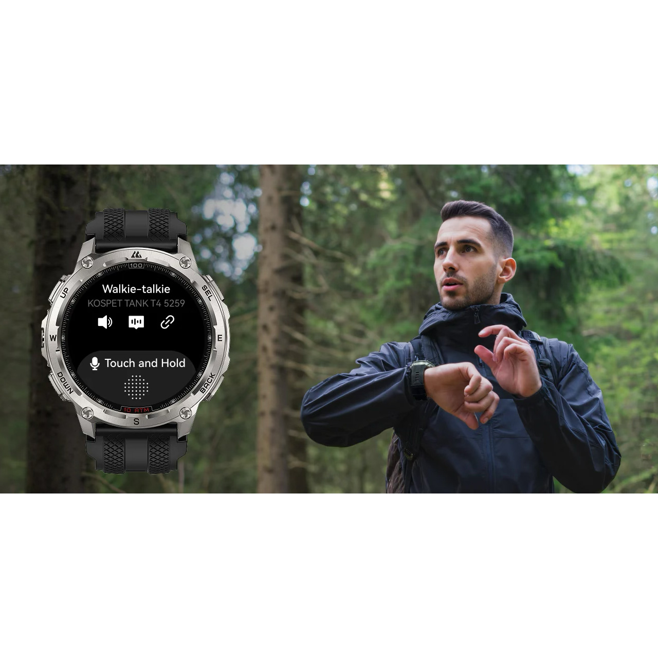 Смарт-годинник KOSPET Tank T4 Black