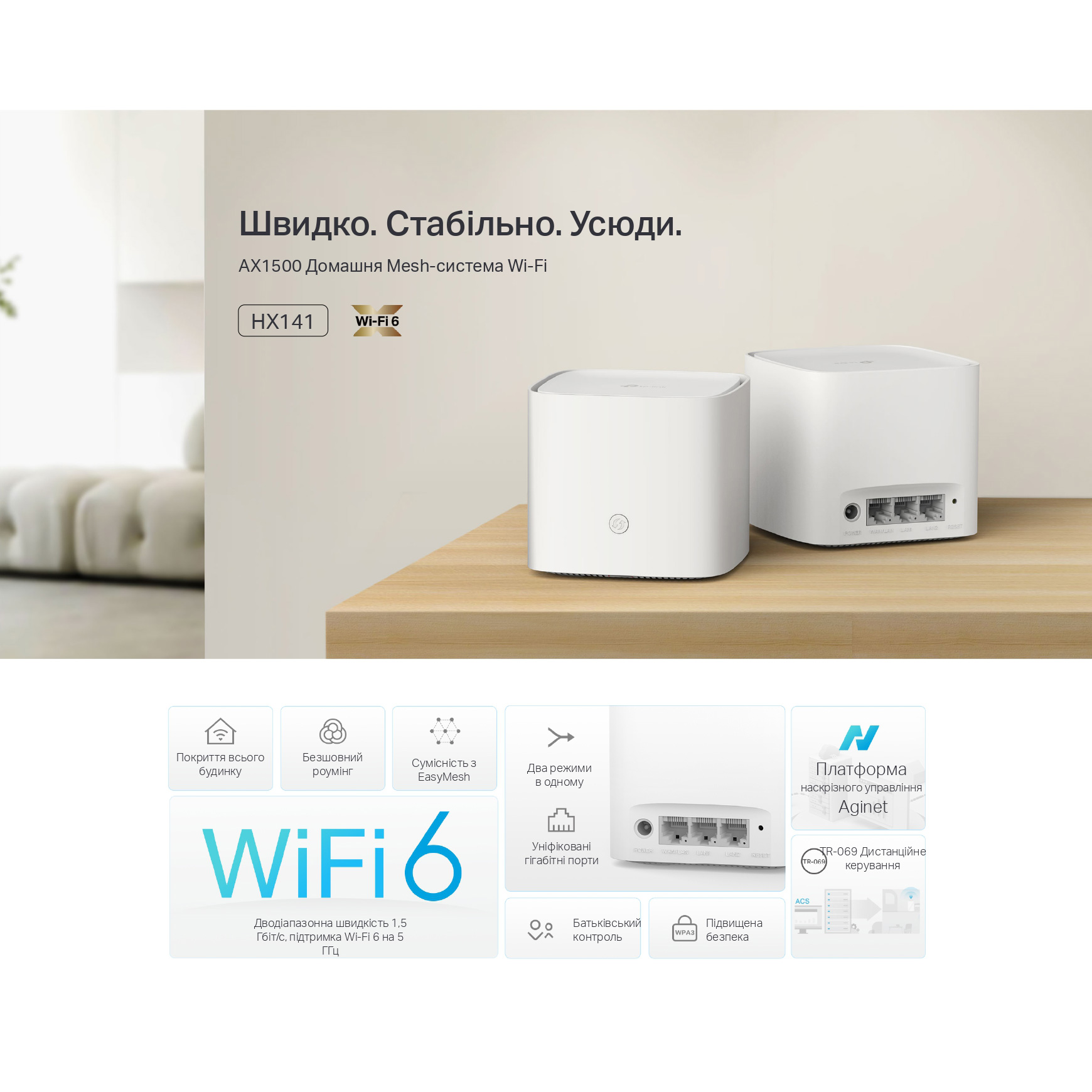 Wi-Fi Mesh система TP-LINK HX141