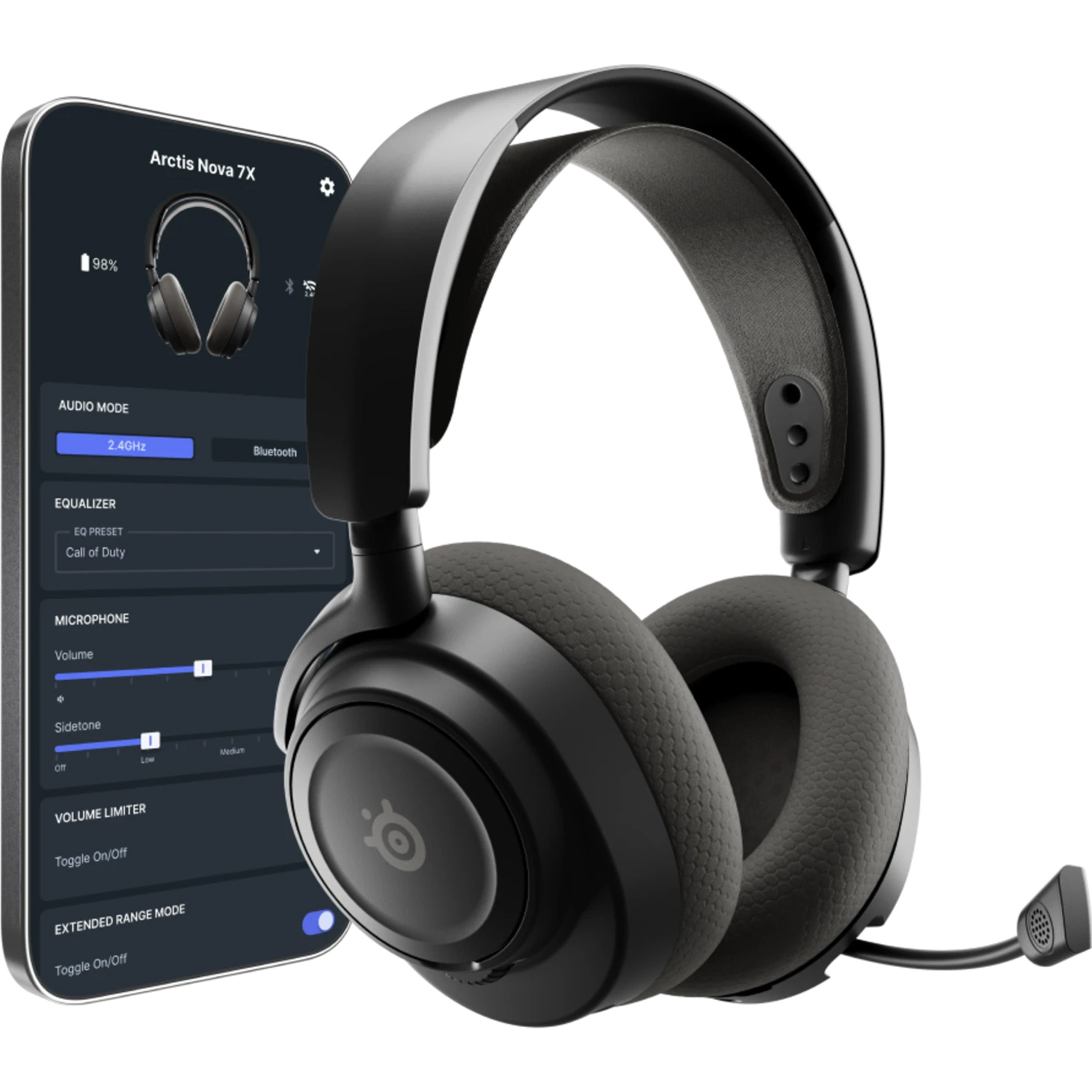 Ігрові навушники STEELSERIES Arctis Nova 7X Wireless Gen 2 Black (61758)