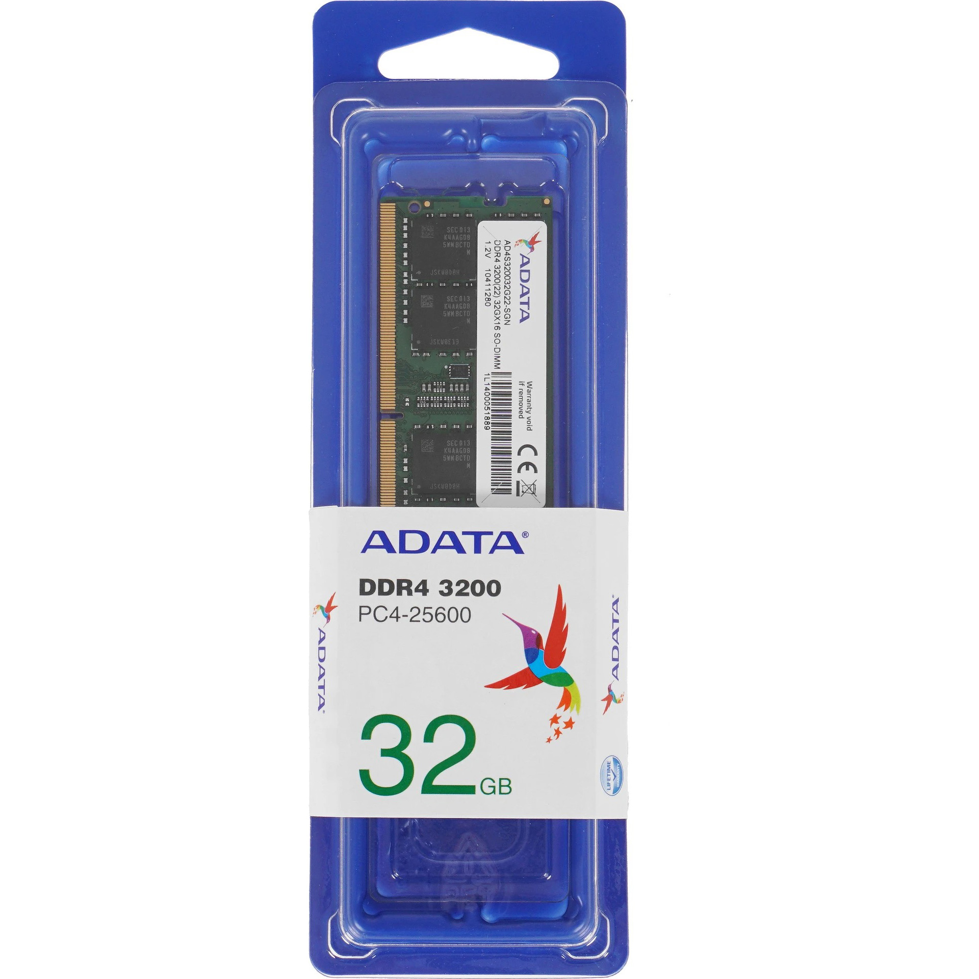 Модуль пам'яті ADATA Premier SO-DIMM DDR4 3200MHz 32GB (AD4S320032G22-SGN)