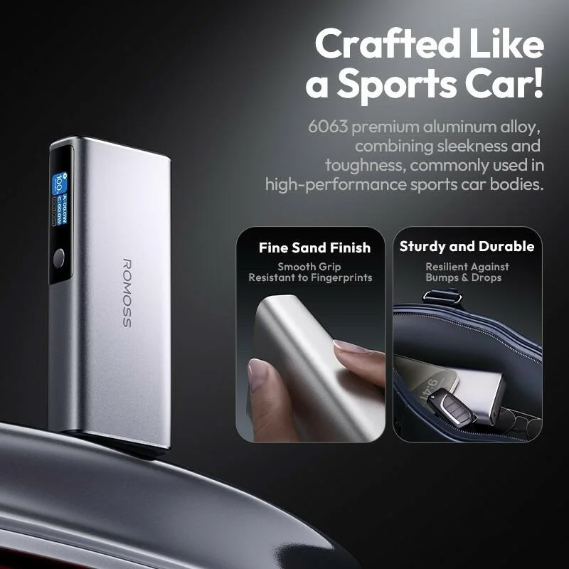 Повербанк ROMOSS PPU20 130W 20000mAh Silver (PPU20-128-S533H)