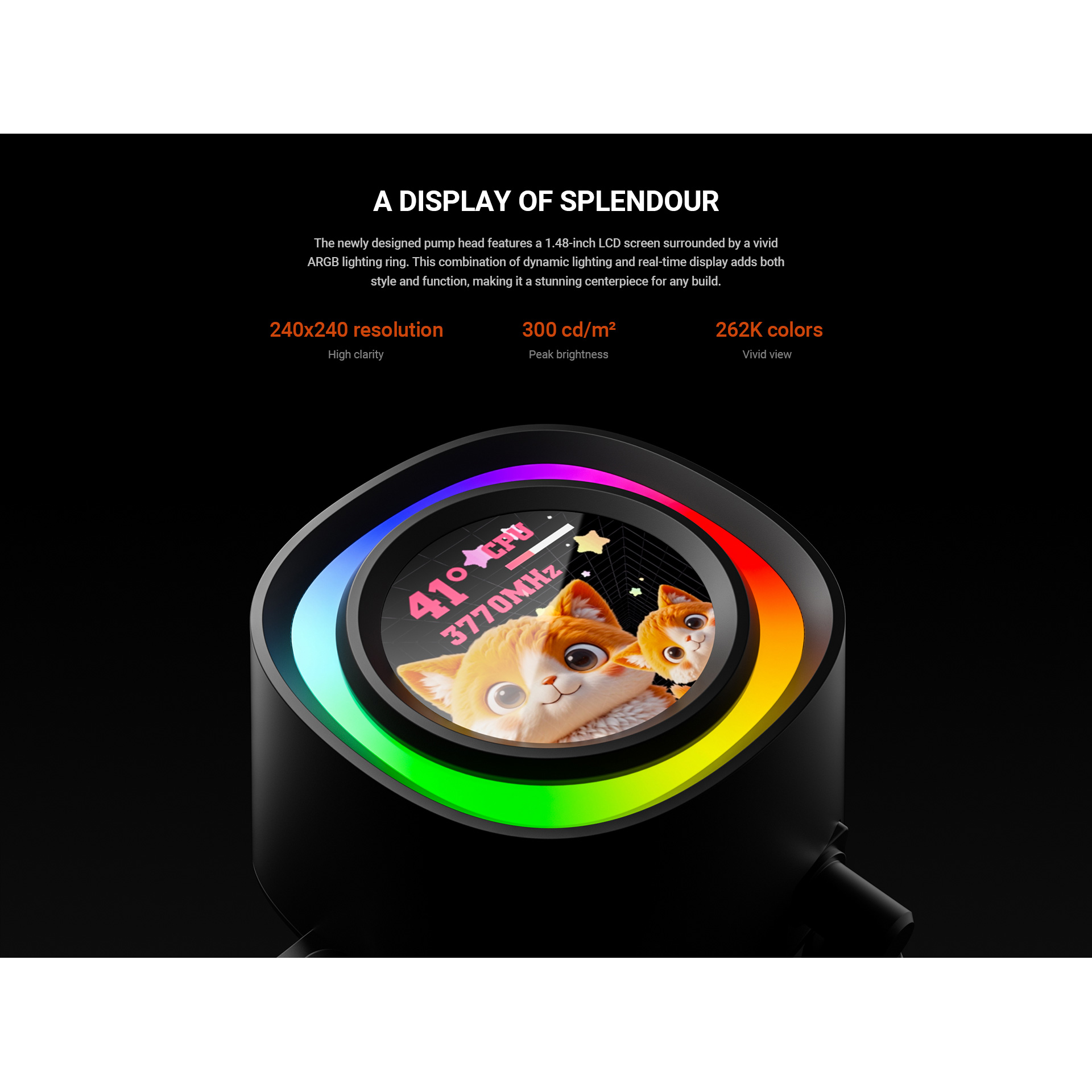 Система водяного охлаждения ID-COOLING FX360 LCD Black