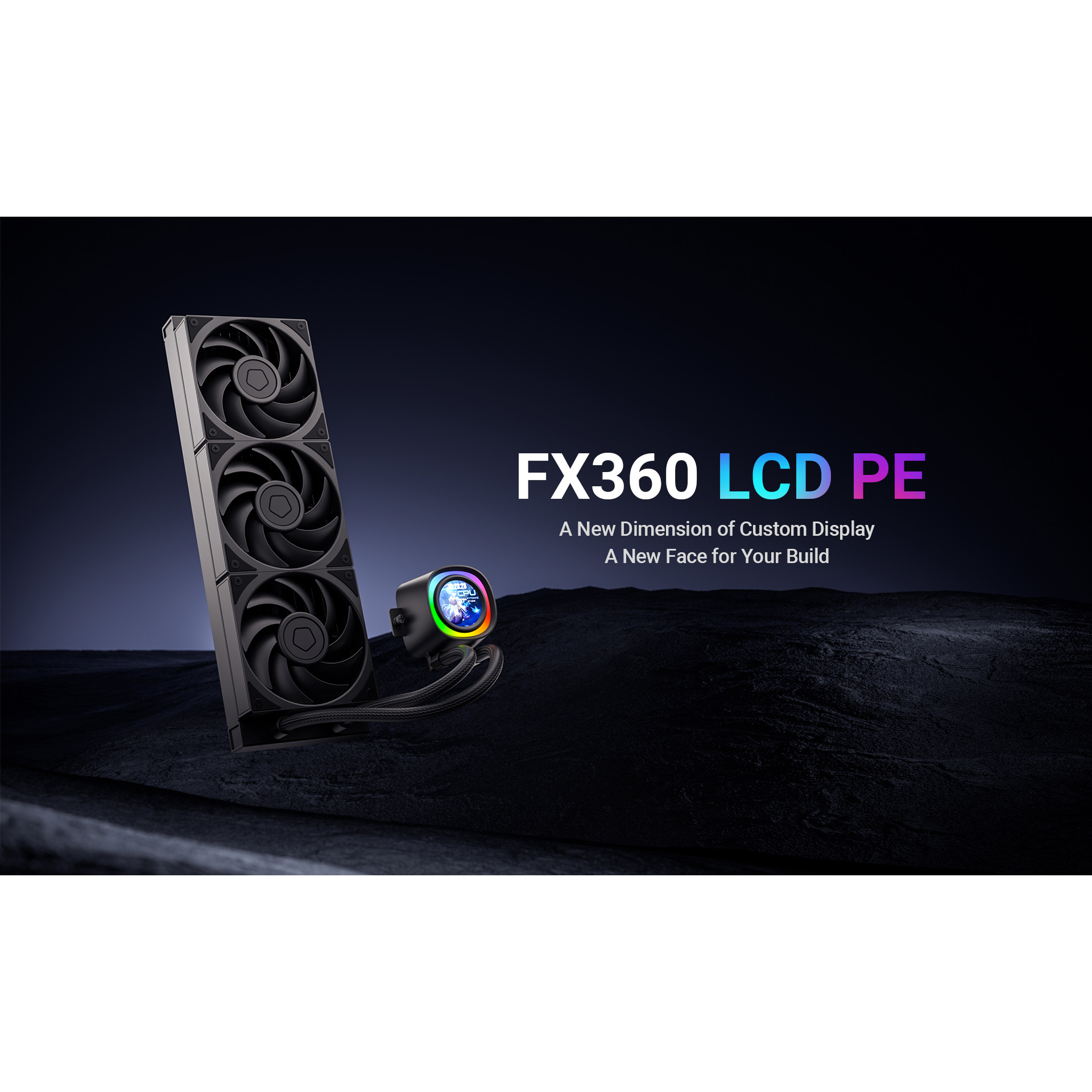 Система водяного охолодження ID-COOLING FX360 LCD PE Black