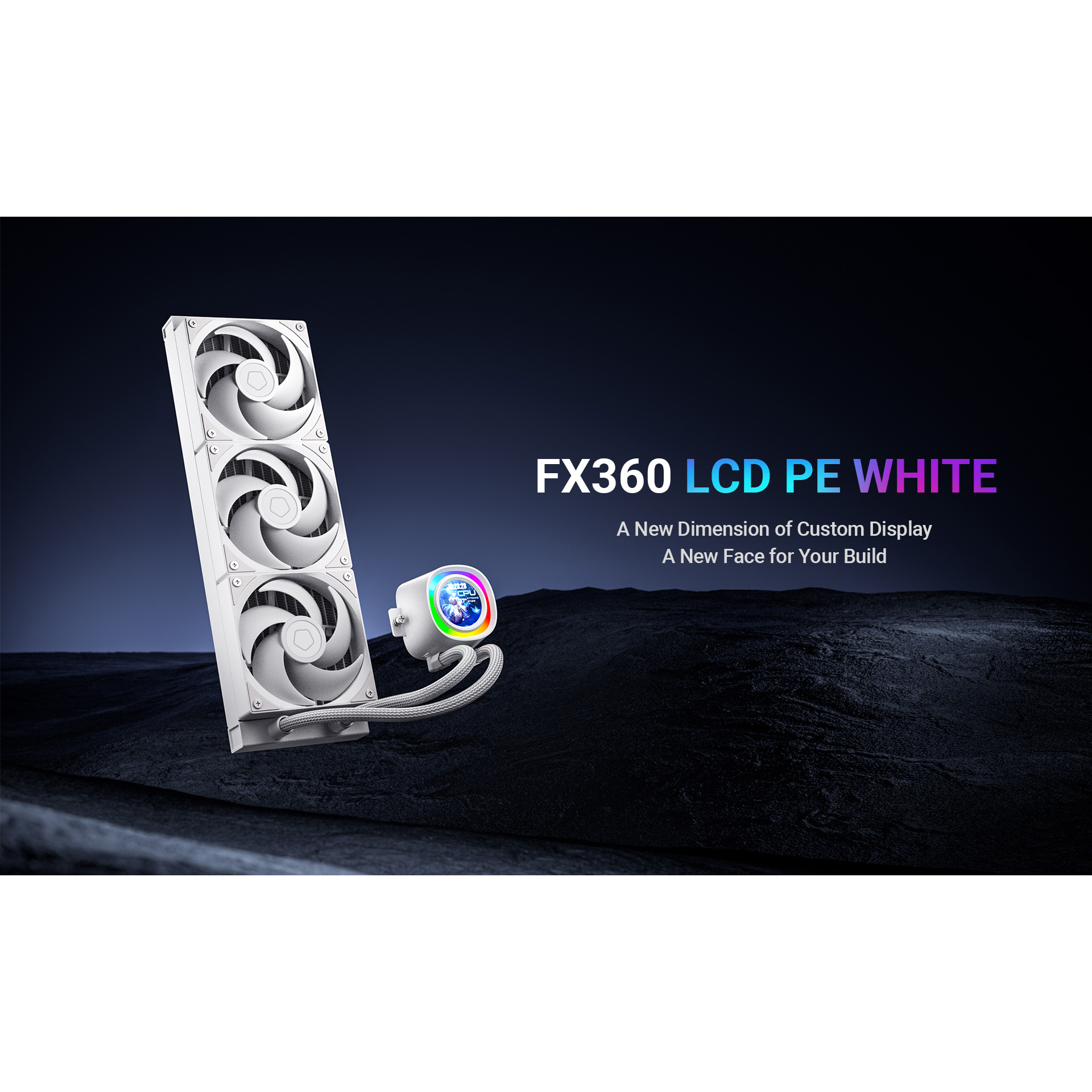 Система водяного охолодження ID-COOLING FX360 LCD PE White