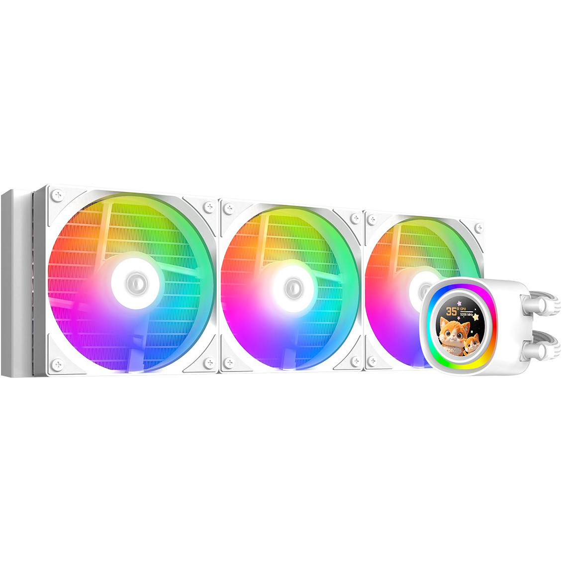 Система водяного охолодження ID-COOLING FX360 LCD White