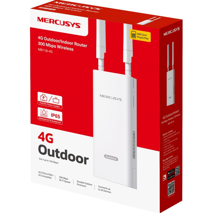 4G Wi-Fi роутер MERCUSYS MB118-4G