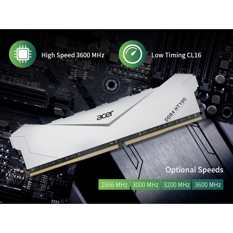 Модуль памяти ACER HT100 DDR4 3200MHz 8GB Silver