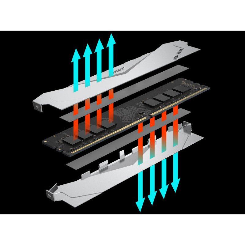 Модуль памяти ACER HT100 DDR4 3200MHz 8GB Silver