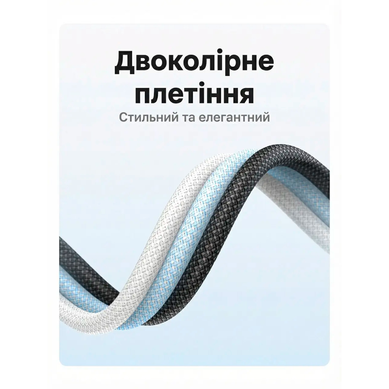 Кабель UGREEN USB-C to USB-C 100W 2м White (35221)