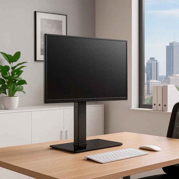 Презентационная стойка с креплением под ТВ ITECH KFS-4 32"-65" Black