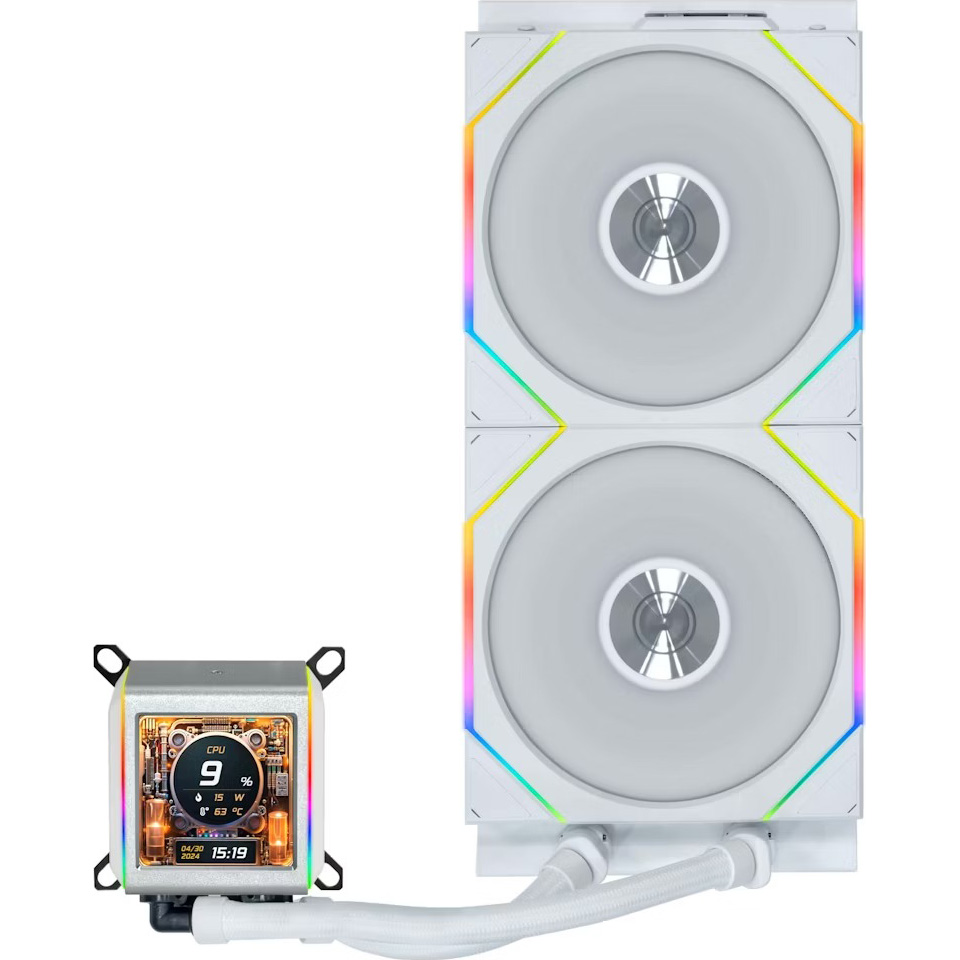 Система водяного охолодження LIAN LI Galahad II LCD TL Wireless 280 White (G89.GA2ALCD28TLW.00)