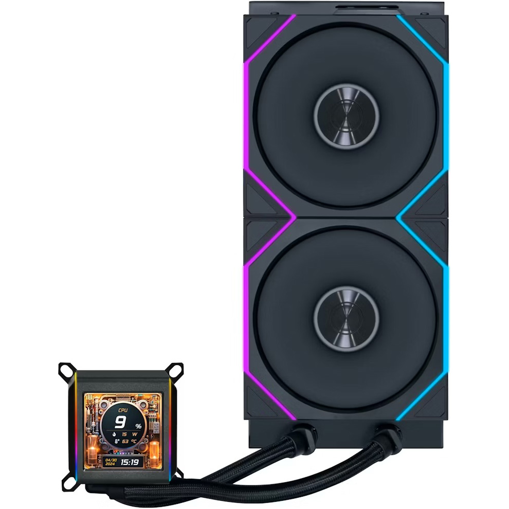 Система водяного охолодження LIAN LI Galahad II LCD TL Wireless 280 Black (G89.GA2ALCD28TLB.00)