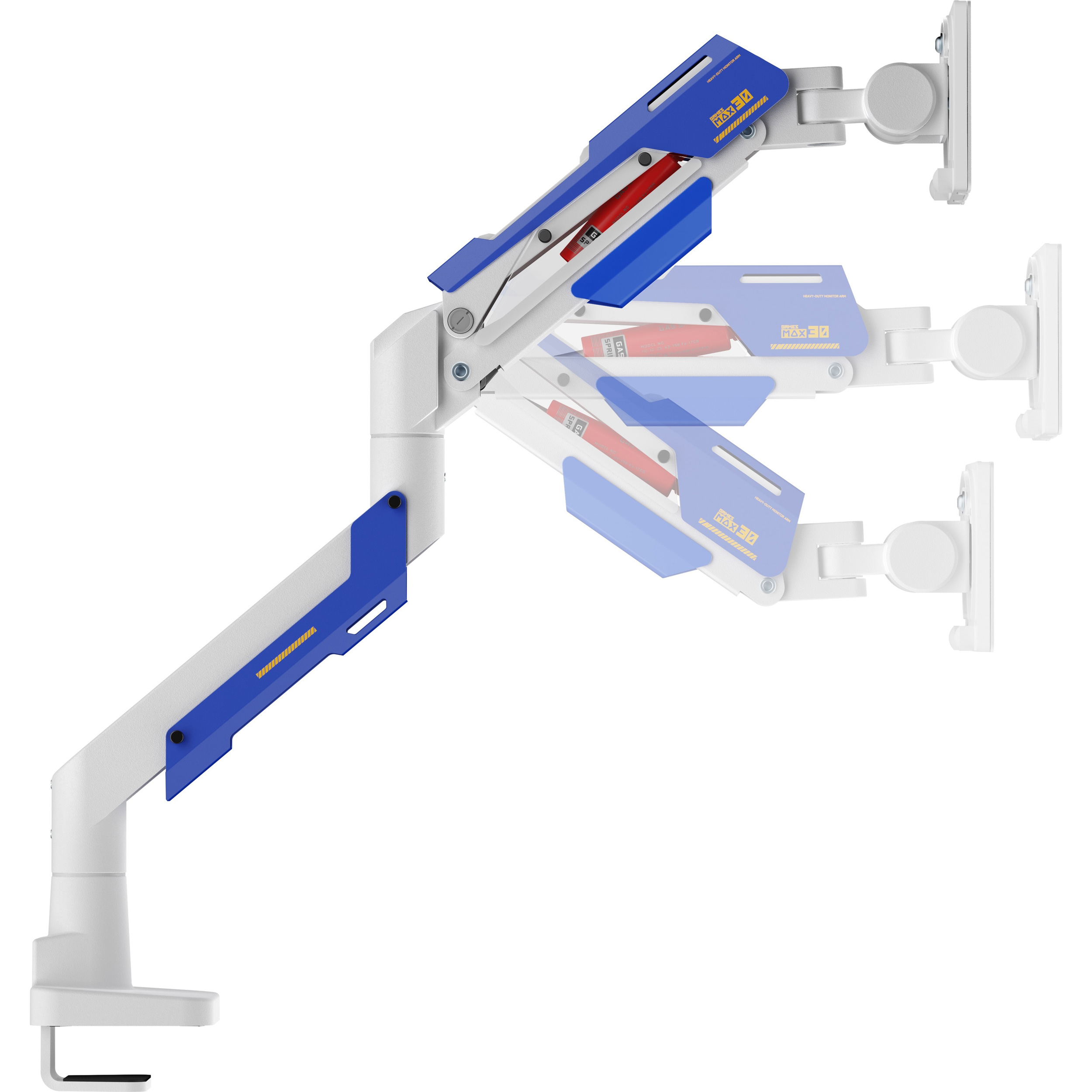 Настольное крепление для монитора GAMEPRO MAG701WBL 24"-57" White/Blue