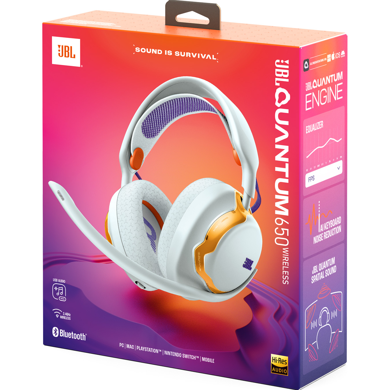 Наушники геймерские JBL Quantum 650 Teal