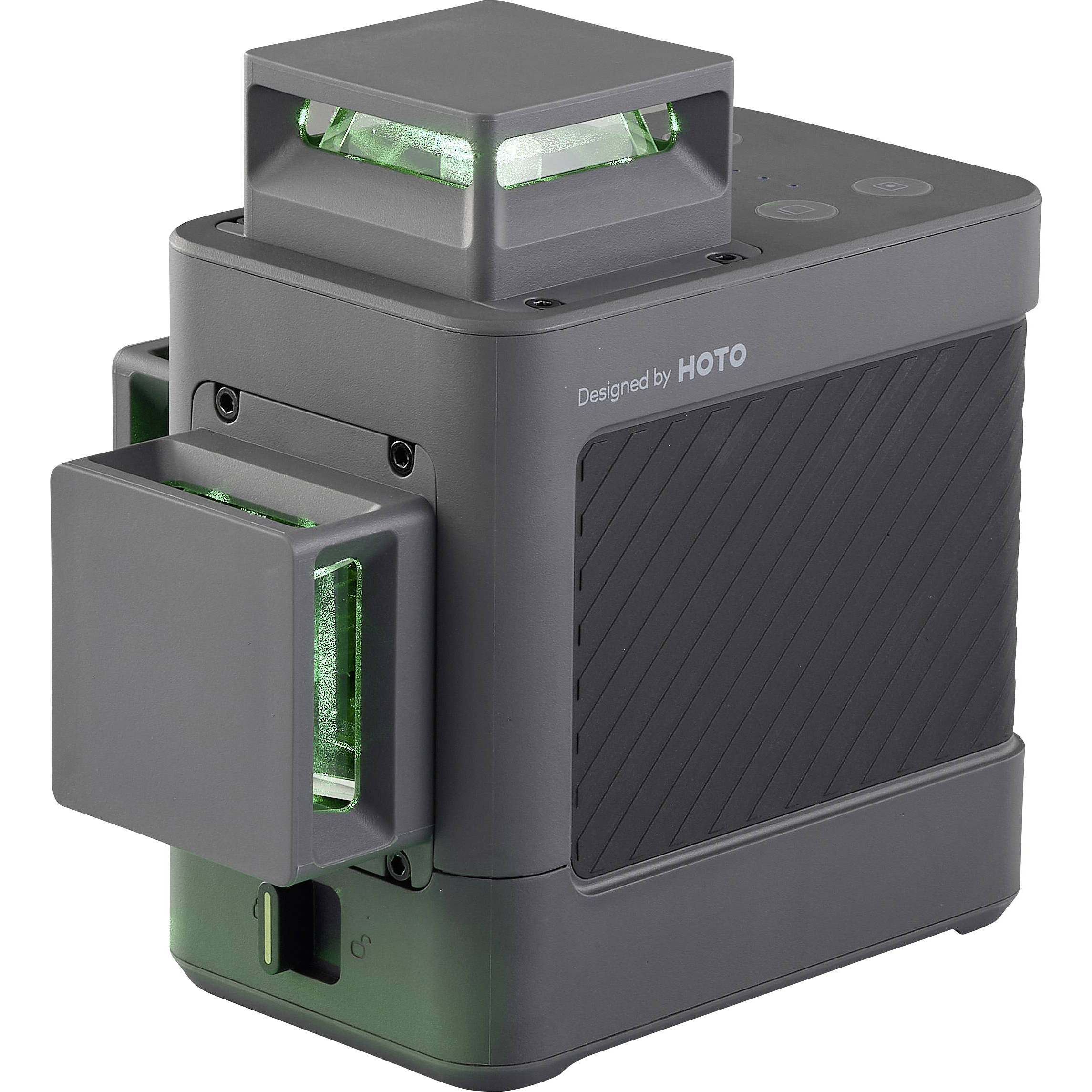 Нівелір лазерний HOTO Laser Level 3-360 підставка + пульт ДК + мішень + USB-C кабель + чохол