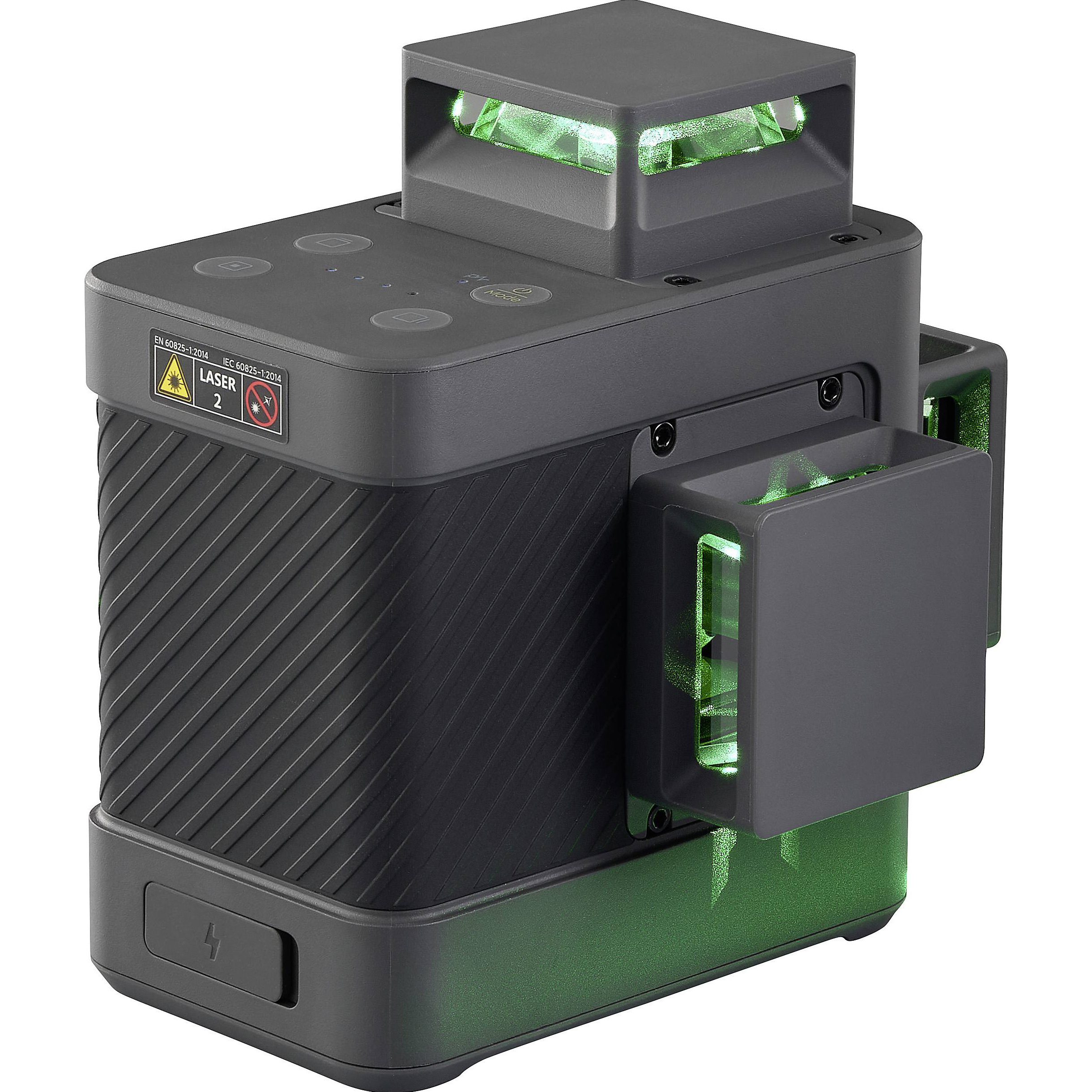 Нівелір лазерний HOTO Laser Level 3-360 підставка + пульт ДК + мішень + USB-C кабель + чохол
