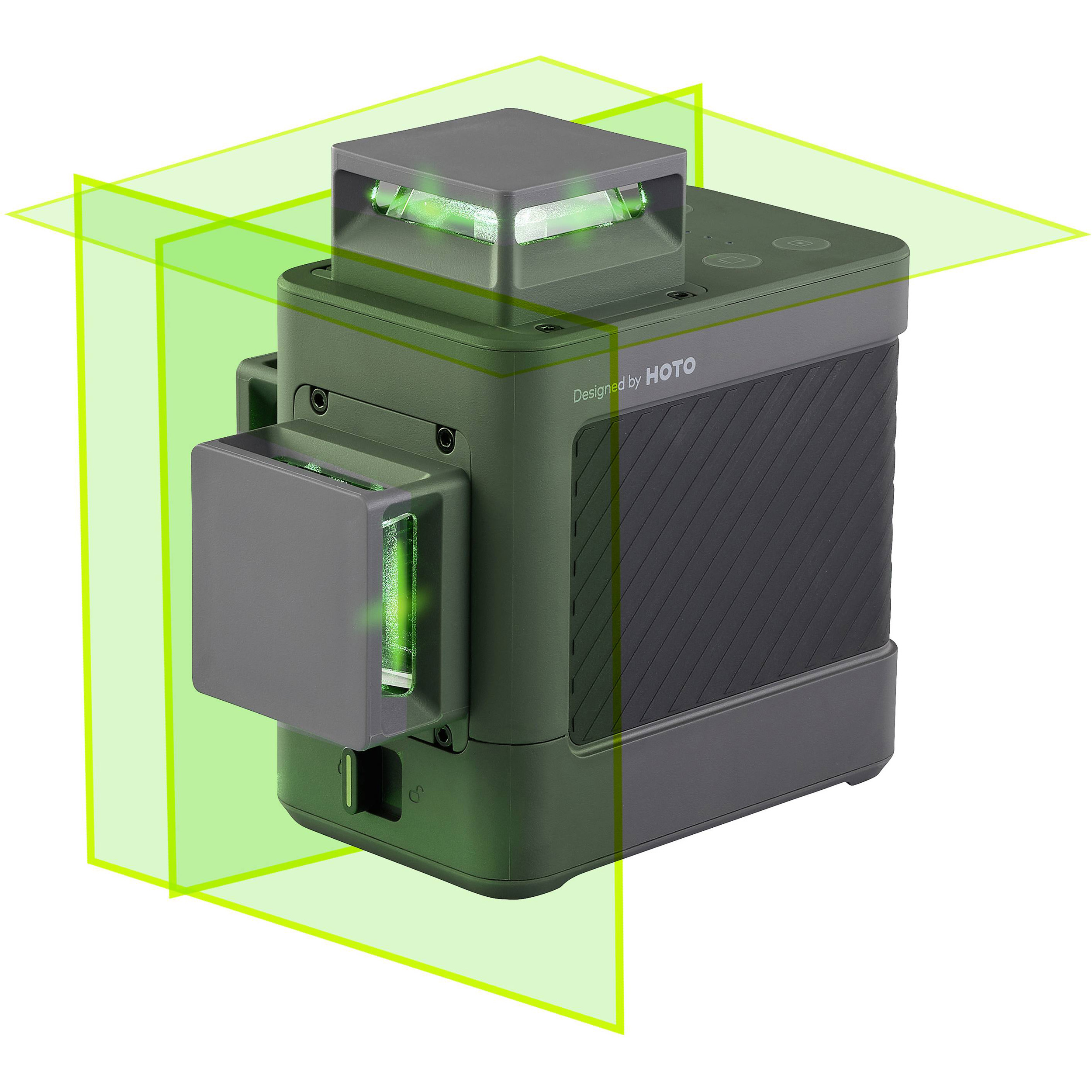 Нівелір лазерний HOTO Laser Level 3-360 підставка + пульт ДК + мішень + USB-C кабель + чохол