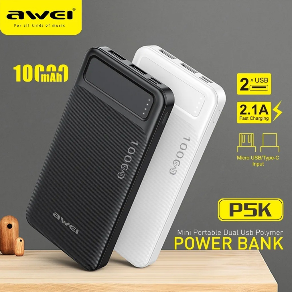 Повербанк AWEI P5K 10000mAh