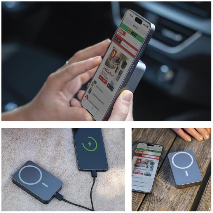 Повербанк MagSafe EMOS WI1046 20W 10000mAh Gray