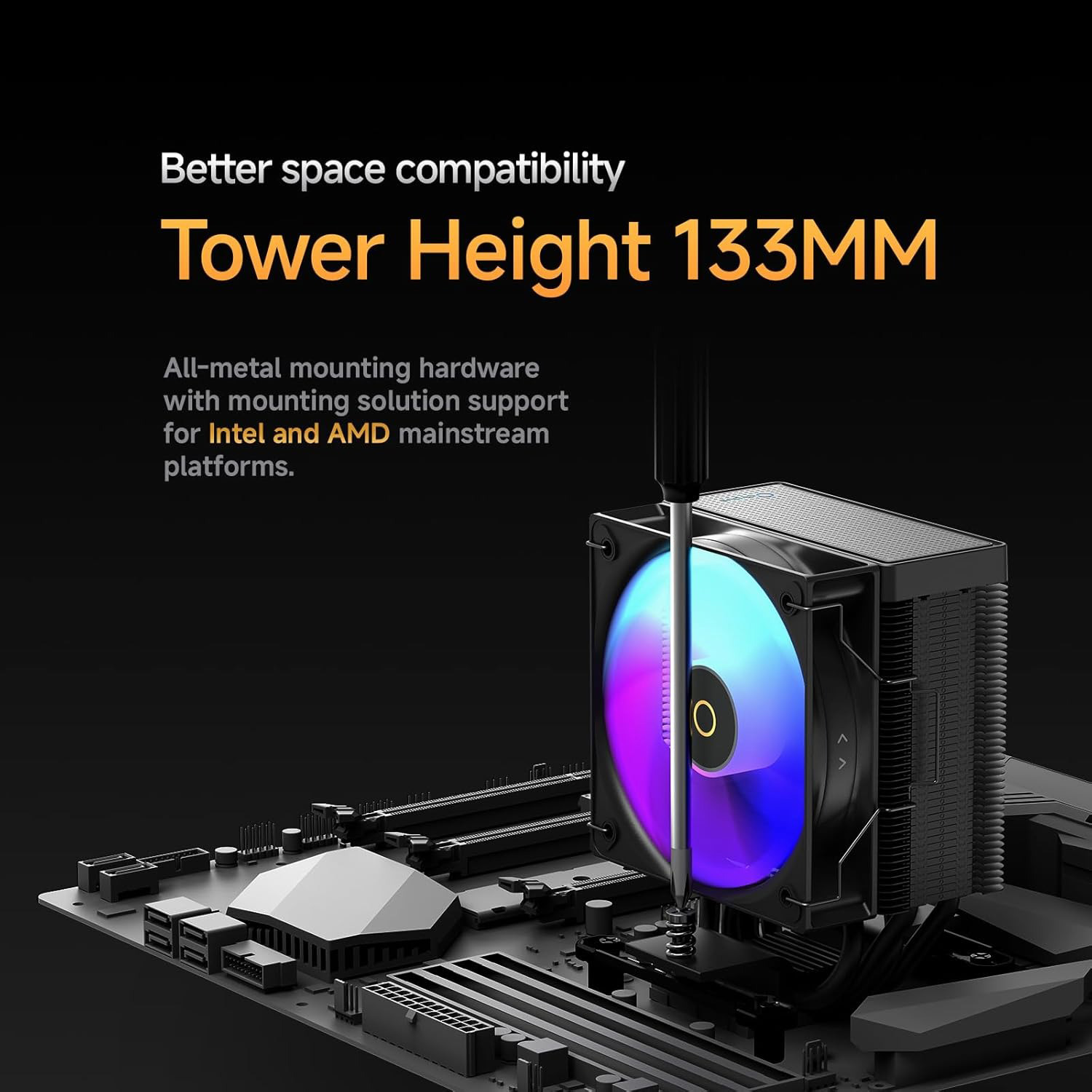 Кулер для процессора OCYPUS Gamma A40 ARGB Black