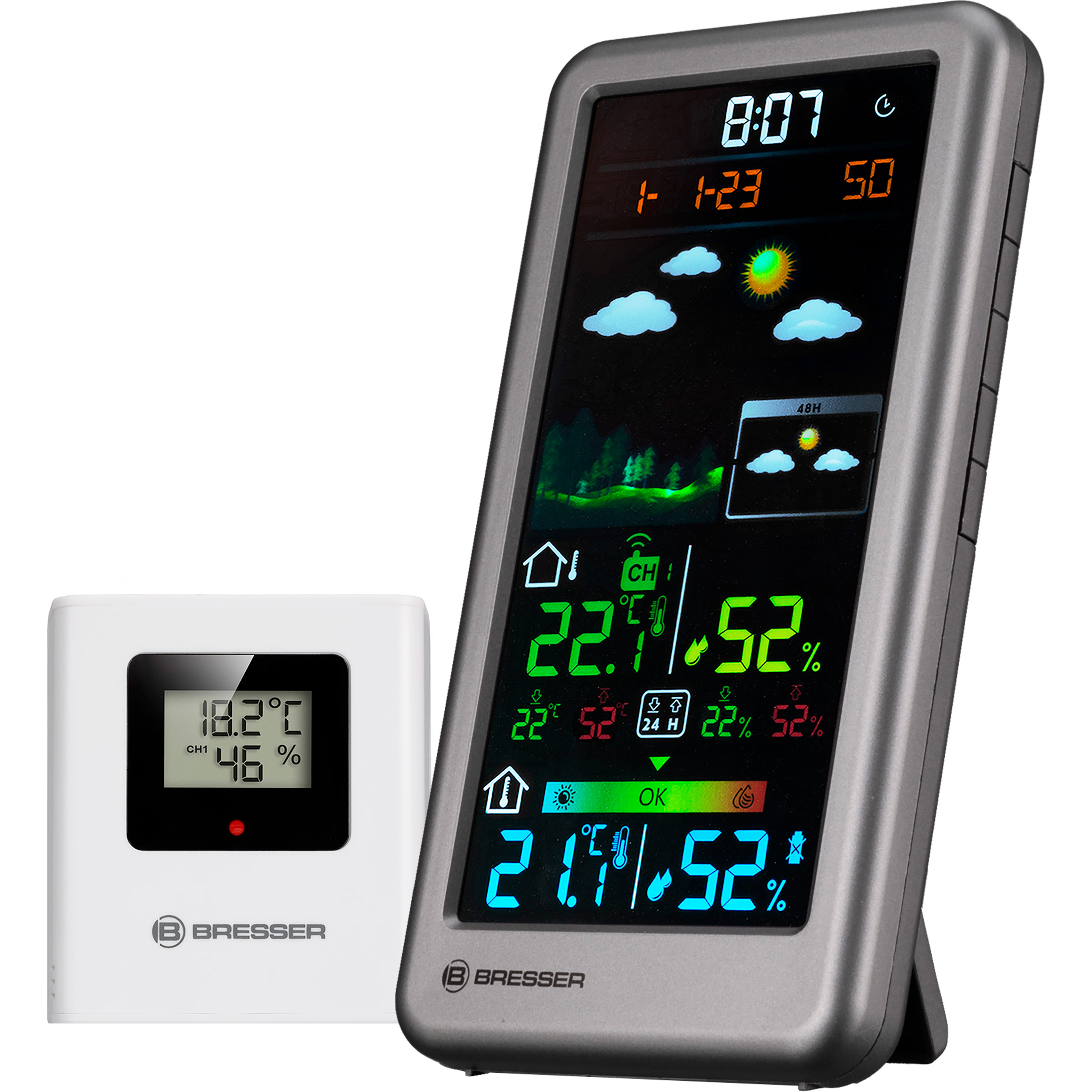 Метеостанція BRESSER RC Neomeo V Silver (7006511/14631)
