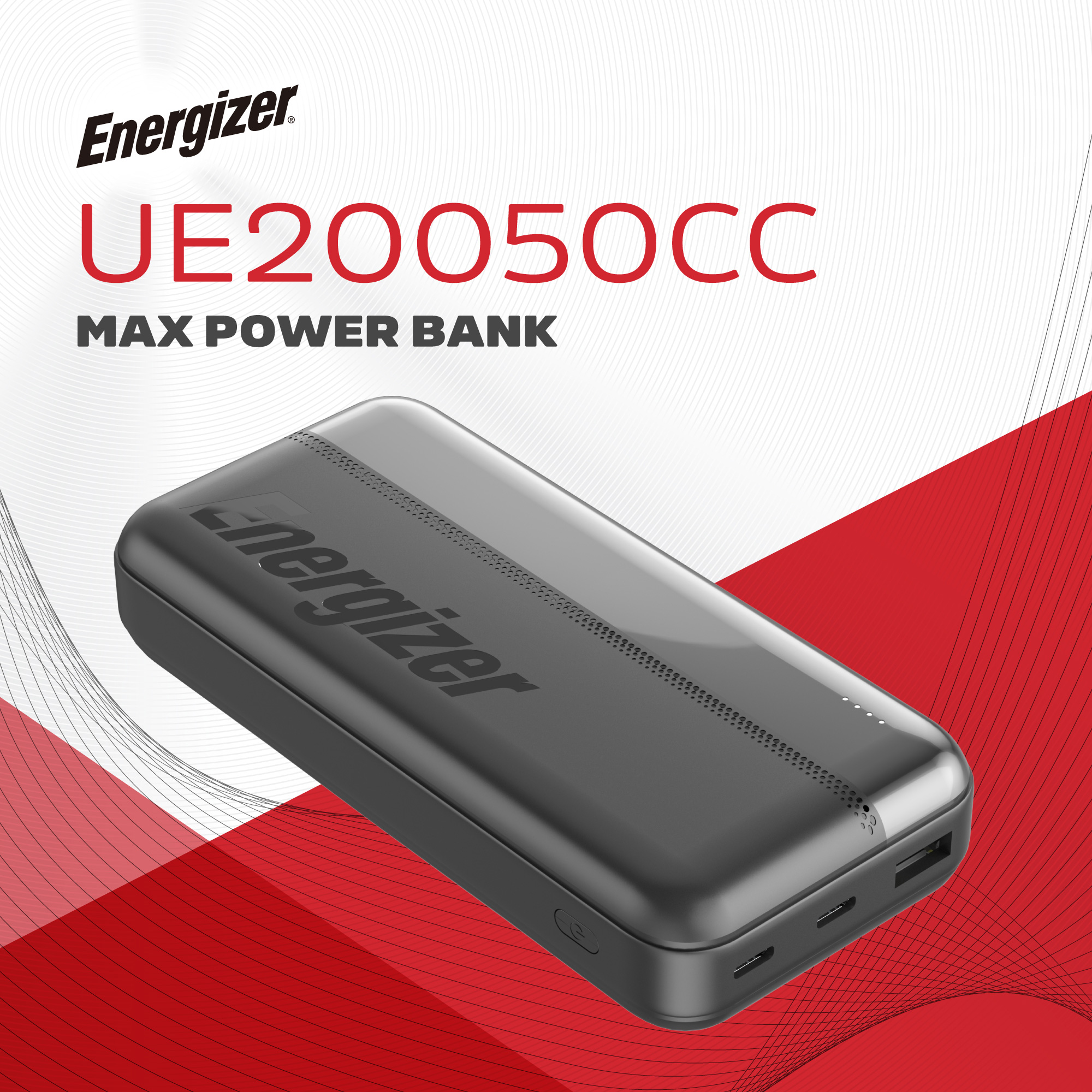 Повербанк ENERGIZER UE20050C Li-Pol 15W 20000mAh