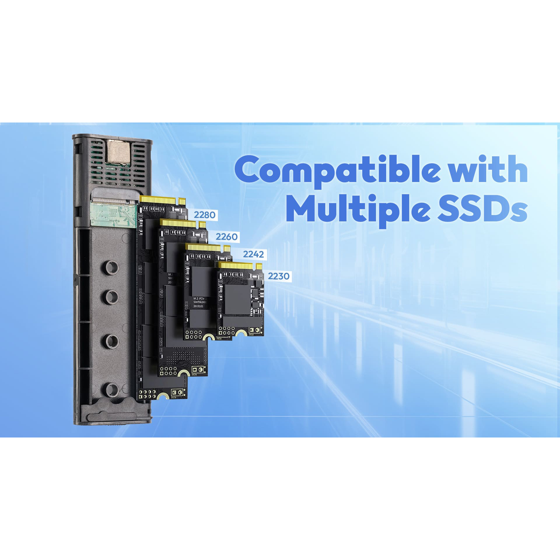 Кишеня зовнішня ADATA EC680 NVMe PCIe M.2 to USB3.2 (EC680-CCGY)