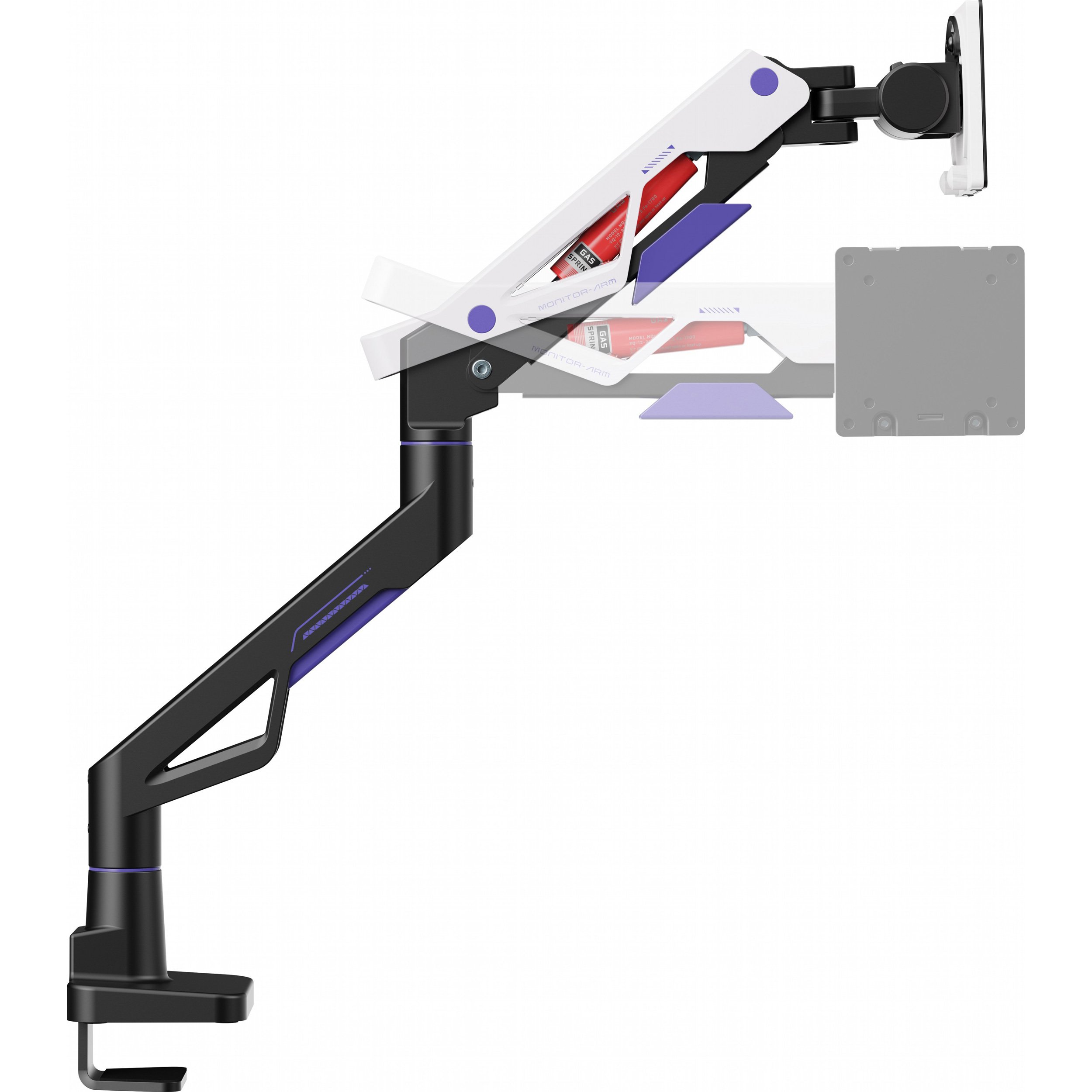 Настольное крепление для монитора GAMEPRO MAG703BW 24"-57" Black/White