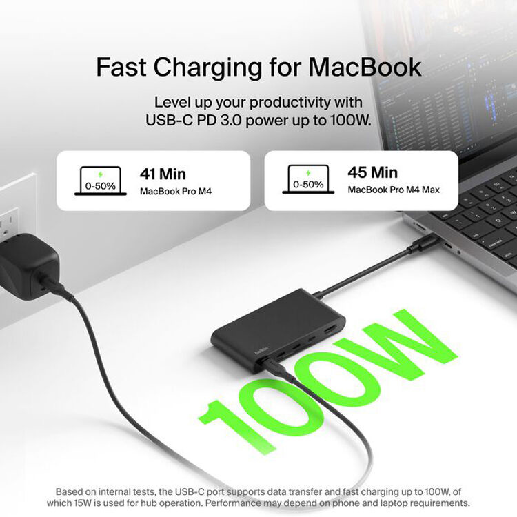 Порт-реплікатор BELKIN USB-C 5-Port Hub with 4K HDMI (AVC021HQBK)