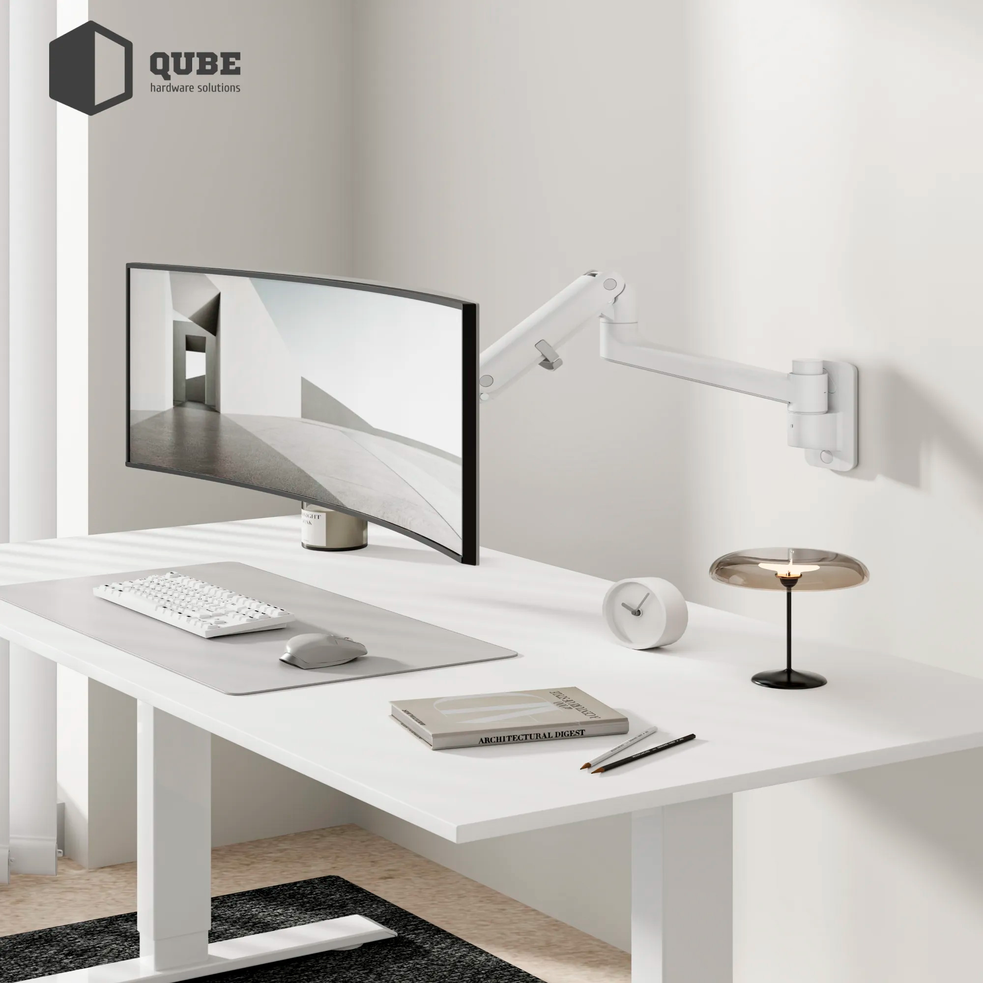 Кріплення настінне для монітора QUBE 5727GB.Wall 24"-57" Black