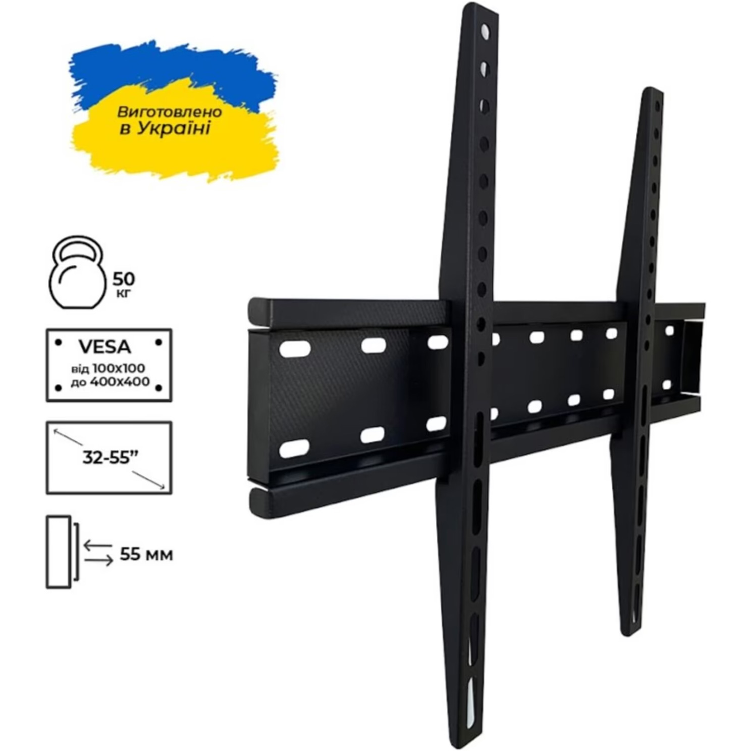 Кріплення настінне для ТВ SECTOR TV4T Black 32"-55" Black