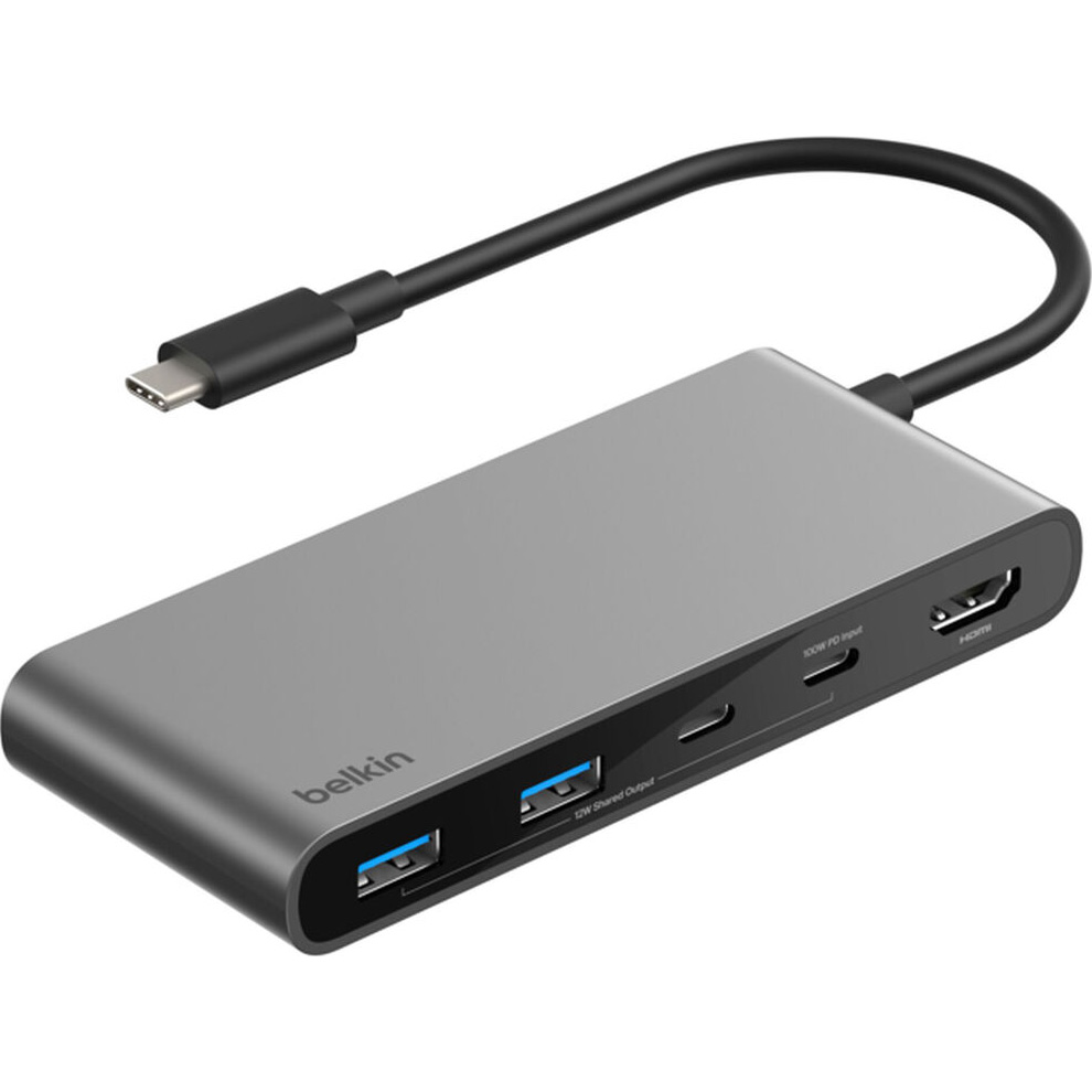 Порт-реплікатор BELKIN USB-C 7-Port Hub with Dual USB-C Ports (AVC023HQSGY)