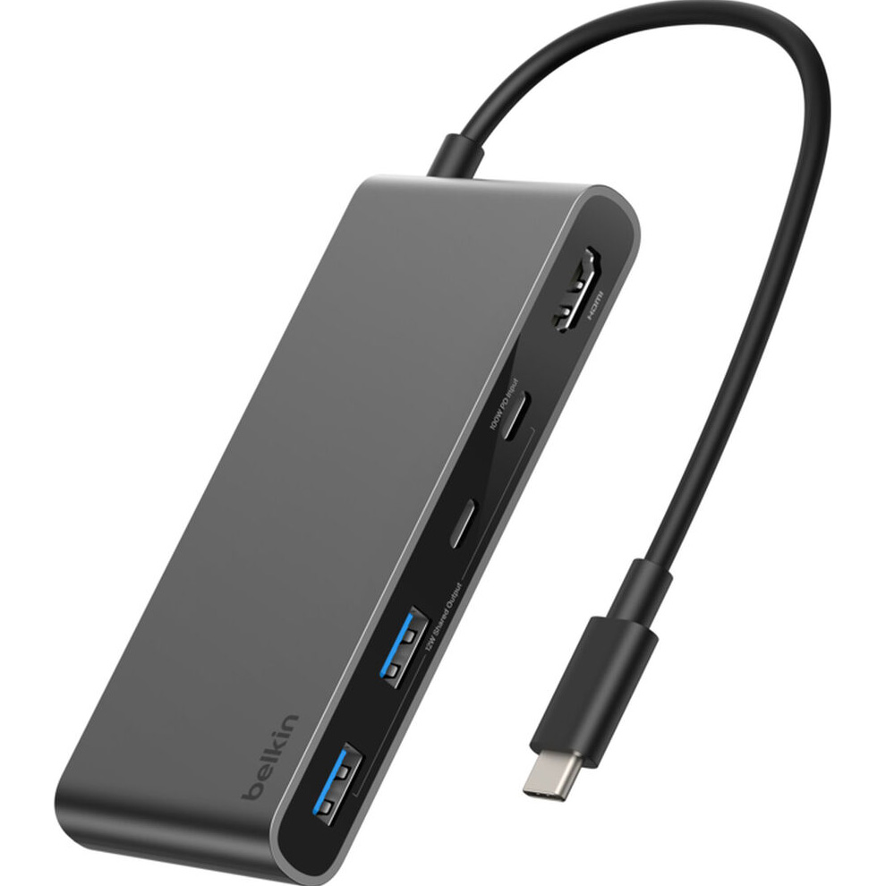 Порт-реплікатор BELKIN USB-C 7-Port Hub with Dual USB-C Ports (AVC023HQSGY)