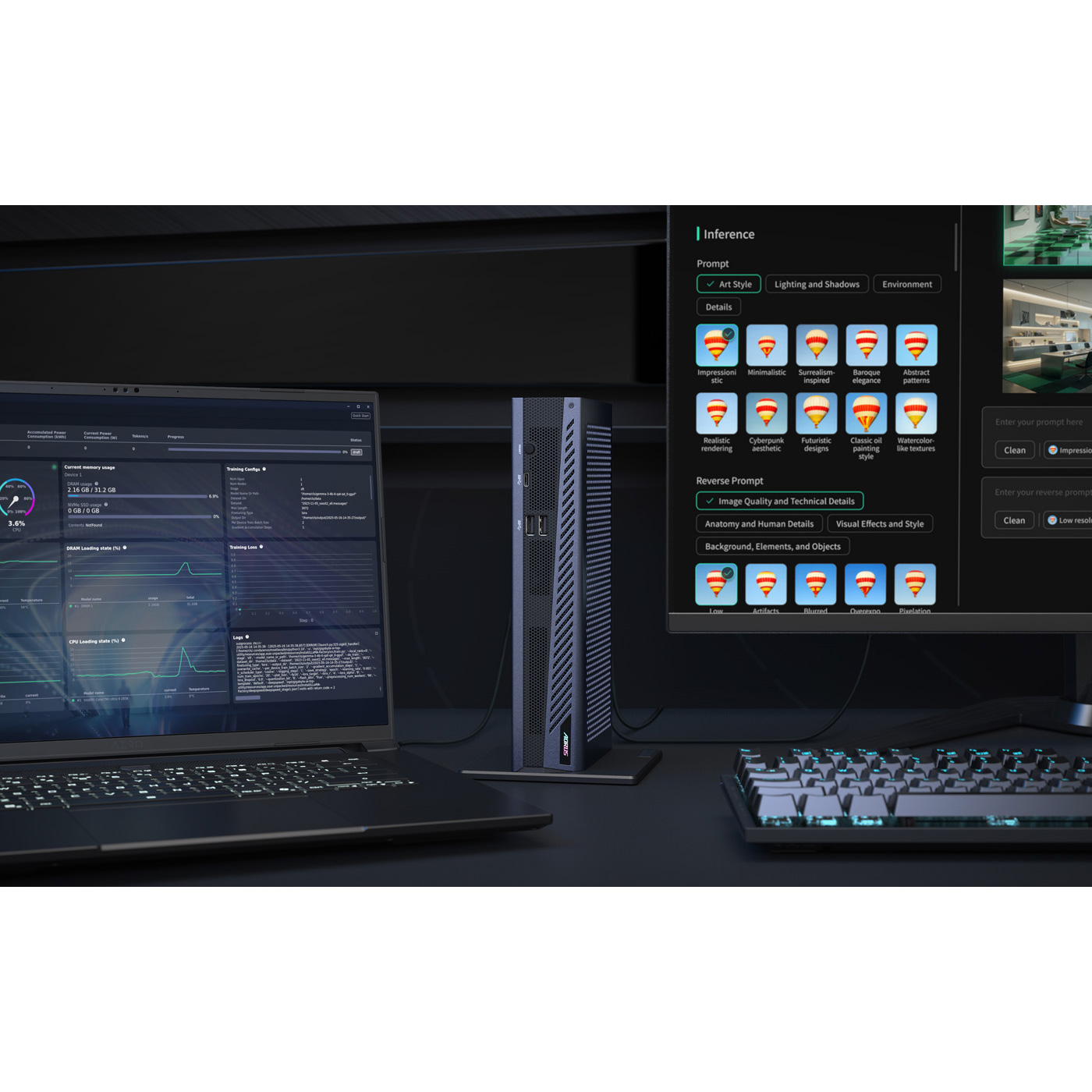 Зовнішня відеокарта Gigabyte AORUS GeForce RTX 5060 Ti AI Box (GV-N506TIXEB-16GD)