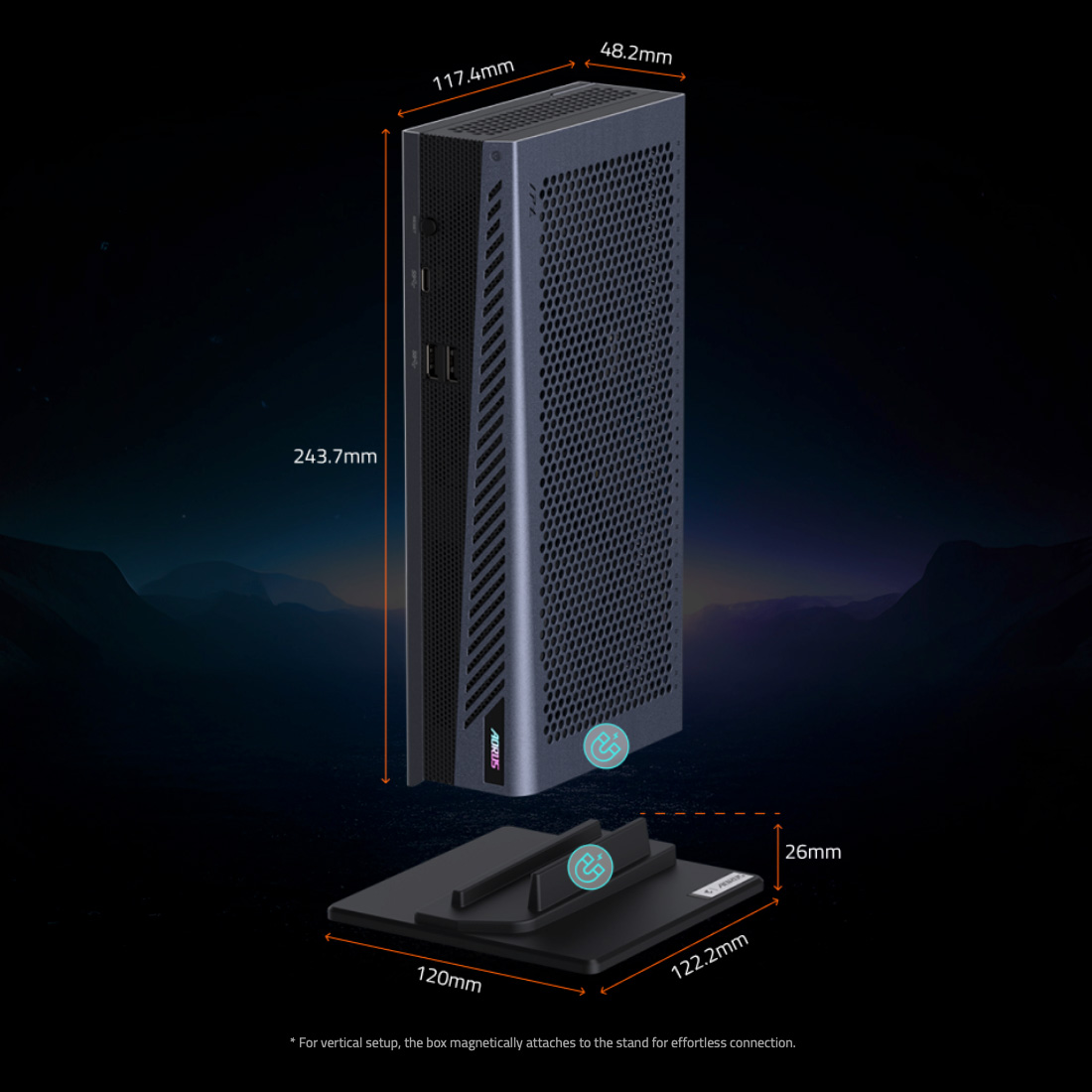 Зовнішня відеокарта Gigabyte AORUS GeForce RTX 5060 Ti AI Box (GV-N506TIXEB-16GD)