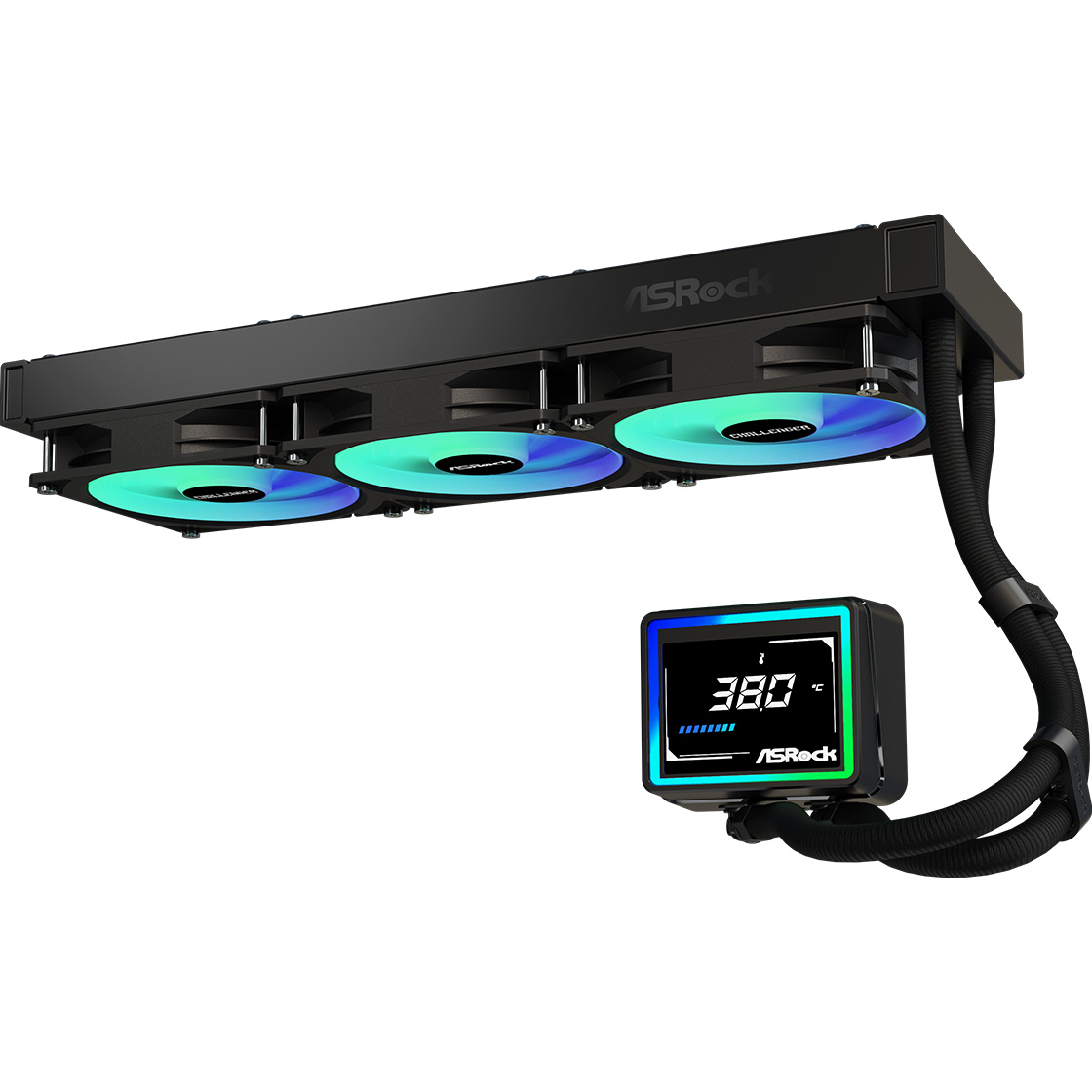 Система водяного охлаждения ASROCK Challenger 360 Digital Black