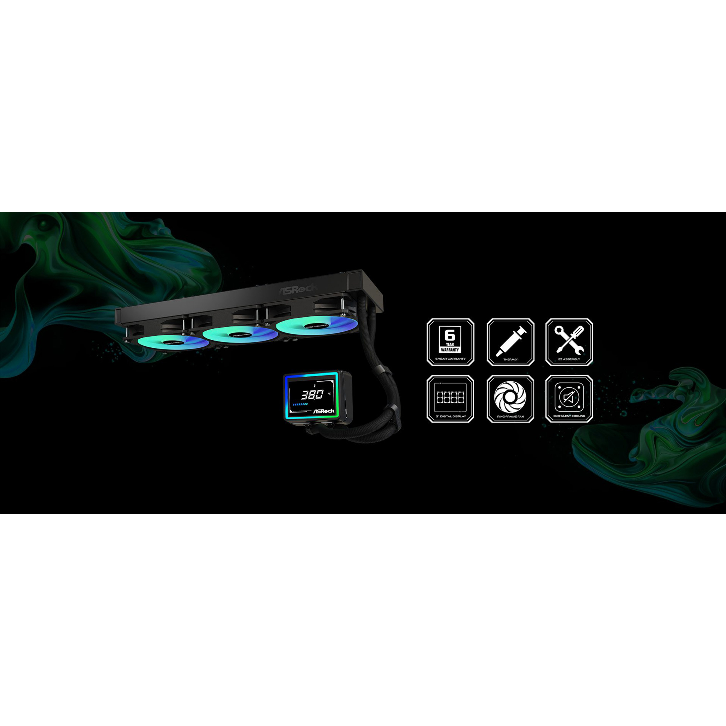 Система водяного охлаждения ASROCK Challenger 360 Digital Black