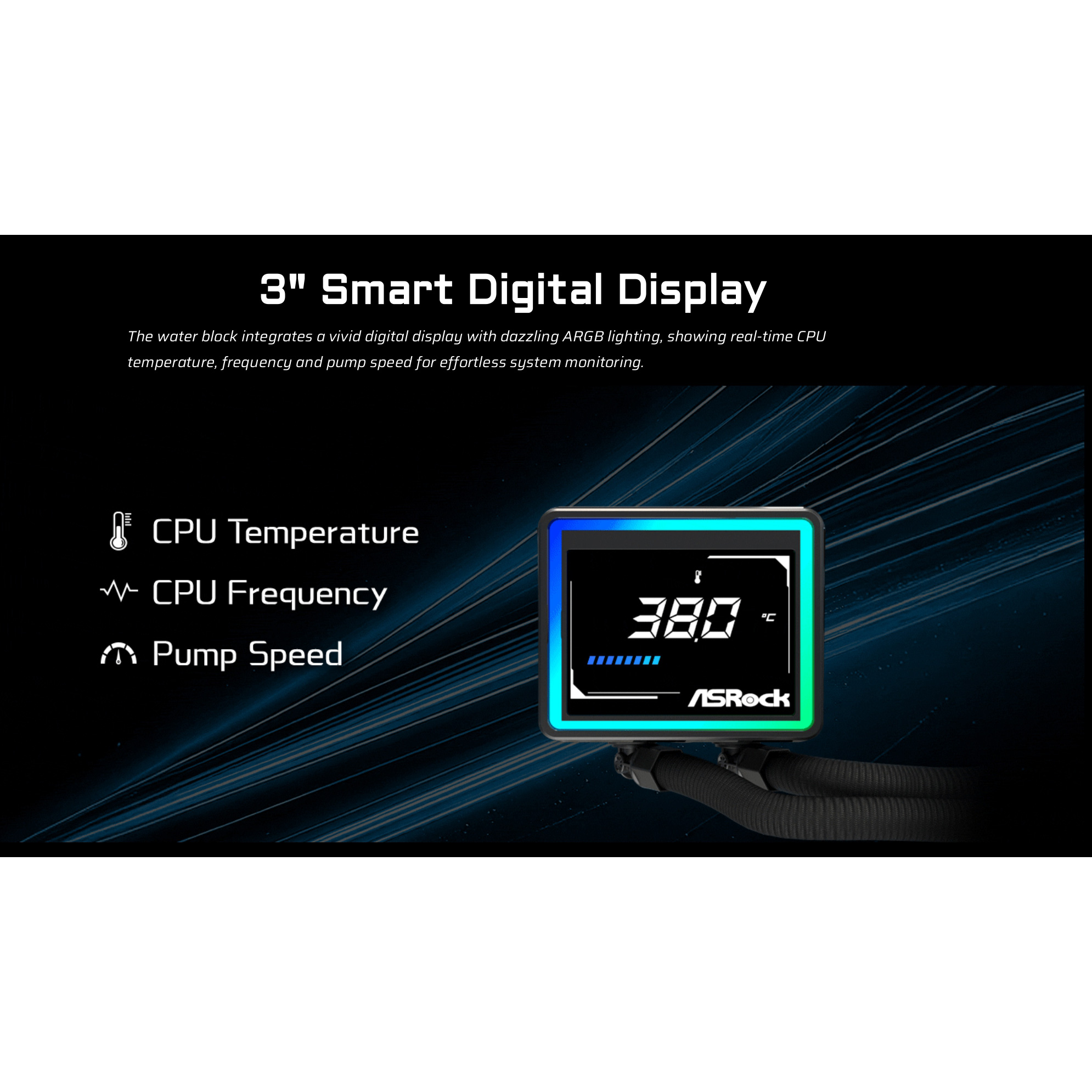 Система водяного охлаждения ASROCK Challenger 360 Digital Black