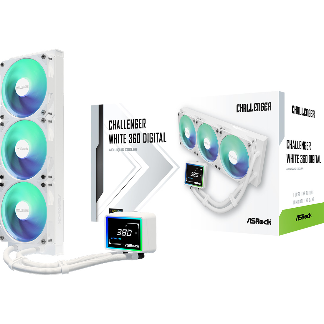 Система водяного охолодження ASROCK Challenger 360 Digital White