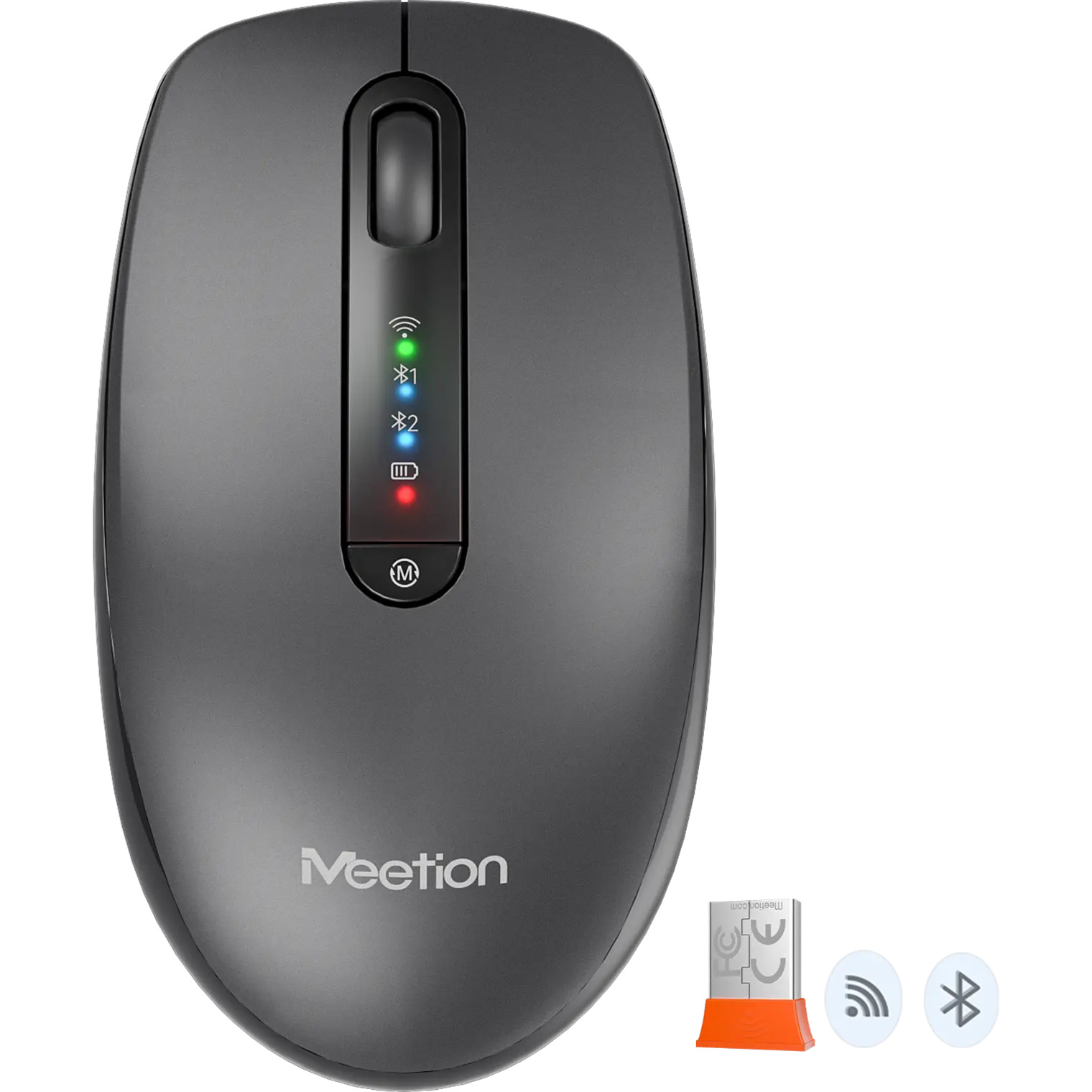Мышь MEETION MT-BTM100R Black