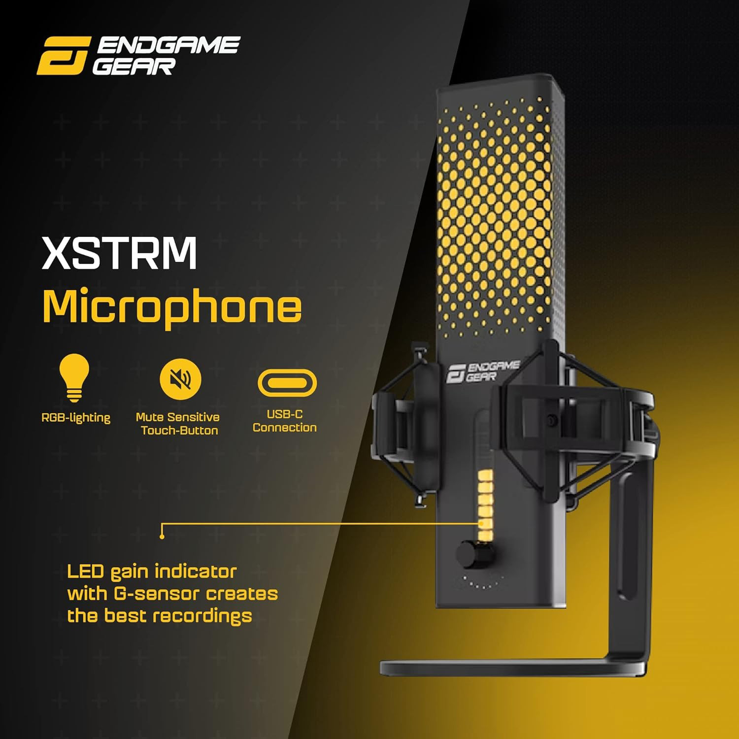 Мікрофон для стримінгу/подкастів ENDGAME GEAR XSTRM Black