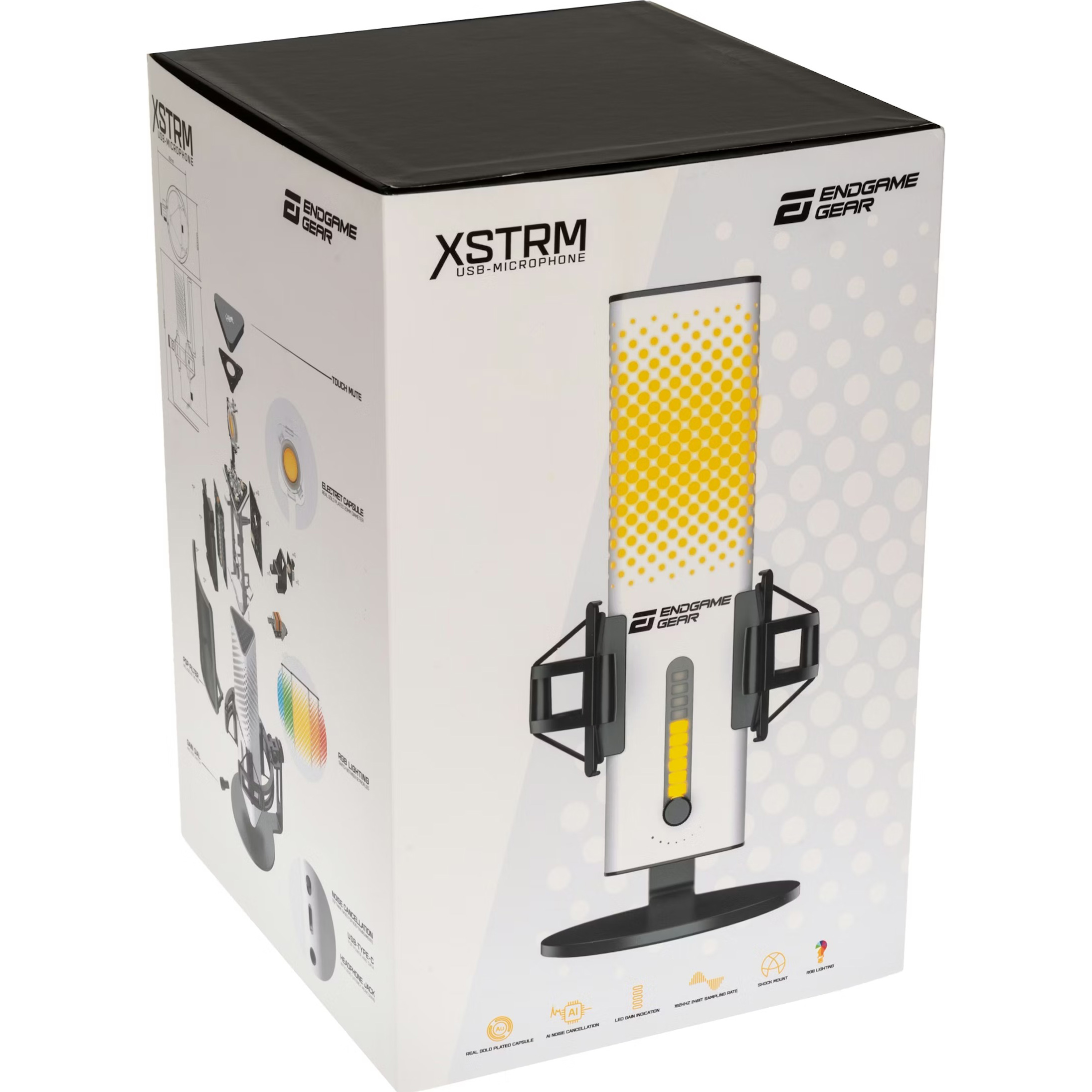 Мікрофон для стримінгу/подкастів ENDGAME GEAR XSTRM White