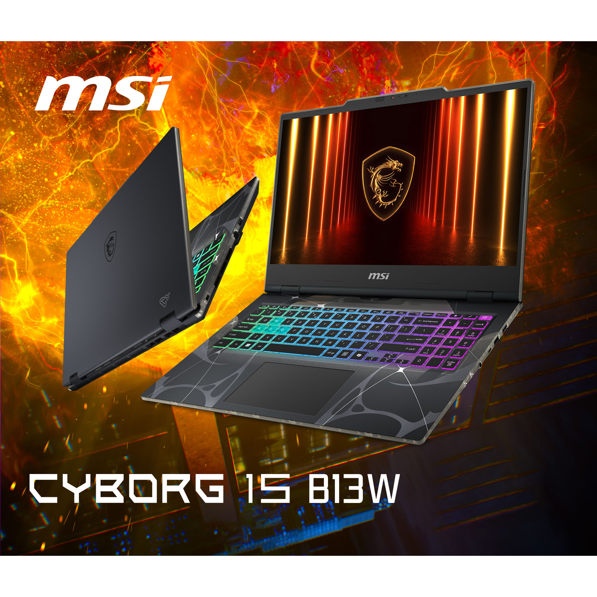 Ноутбук MSI Cyborg 15 B13WEKG Translucent Black (9S7-15Q342-1038)