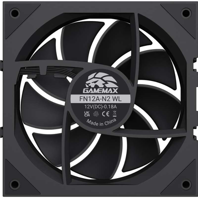 Комплект вентиляторов GAMEMAX FN12A-N2 WL Black 3-Pack