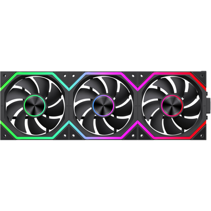 Комплект вентиляторов GAMEMAX FN12A-N2 WL Black 3-Pack