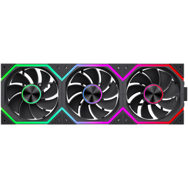 Комплект вентиляторов GAMEMAX FN12A-N2 WL-R Reverse Black 3-Pack