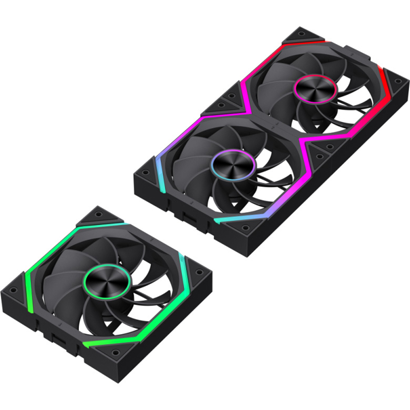 Комплект вентиляторов GAMEMAX FN12A-N2 WL-R Reverse Black 3-Pack