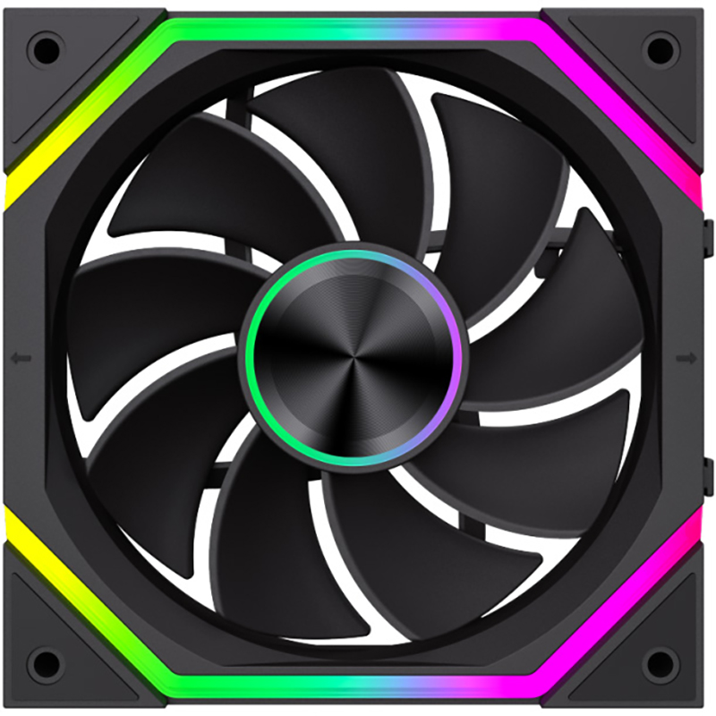 Комплект вентиляторов GAMEMAX FN12A-N2 WL-R Reverse Black 3-Pack