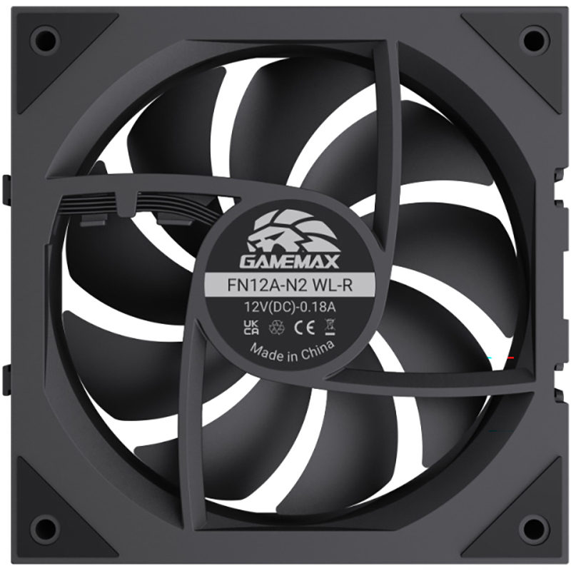 Комплект вентиляторов GAMEMAX FN12A-N2 WL-R Reverse Black 3-Pack